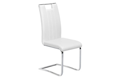 Cynthia 7 Piece Dining Set with Zane Chair in White Leather - MA-6846-78DR7 + 738S4-WT