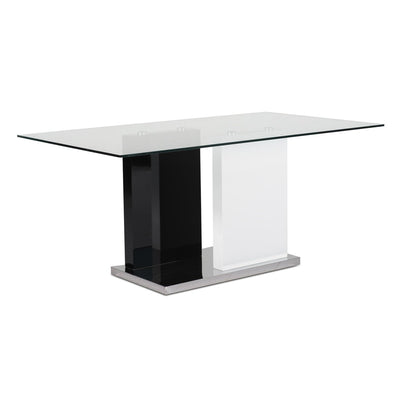 Dual-Tone Tempered Glass Dining Table - MA-6848-67DT