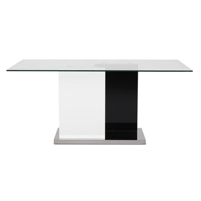 Dual-Tone Tempered Glass Dining Table - MA-6848-67DT