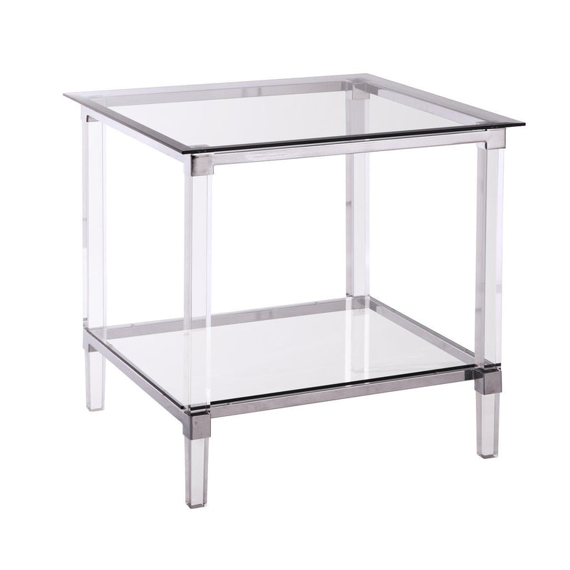 Square End Table with Acrylic Legs - MA-3656-04