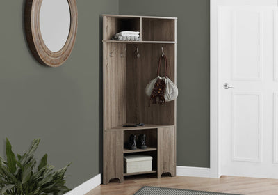 Hall Tree - 67"H / Dark Taupe Corner Unit - I 2771