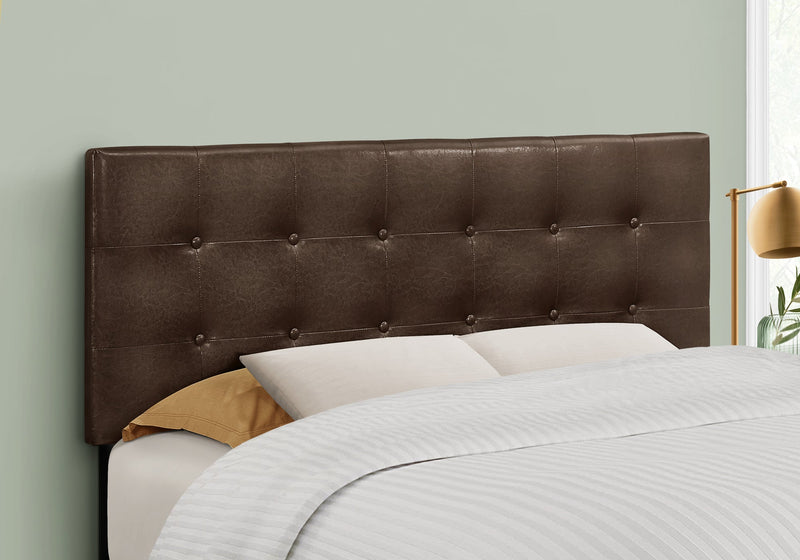 Bed - Full Size / Brown Leather-Look Headboard Only - I 6000F