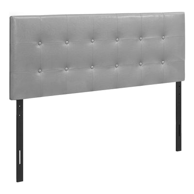 Bed - Full Size / Grey Leather-Look Headboard Only - I 6001F