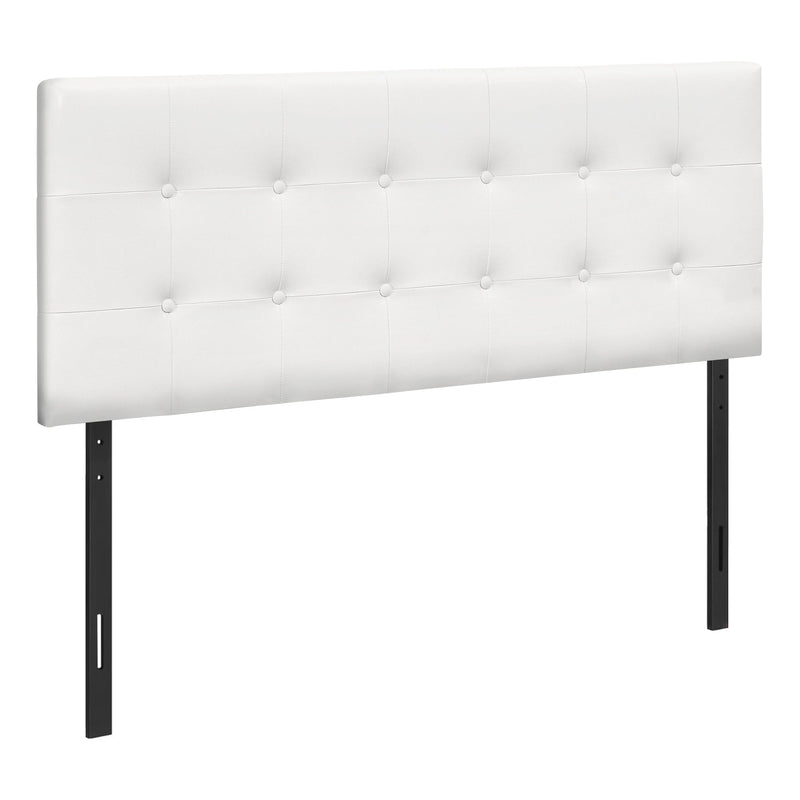 Bed - Full Size / White Leather-Look Headboard Only - I 6002F