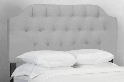 Button Tufted Headboard with Scalloped Corners - R-146B-S