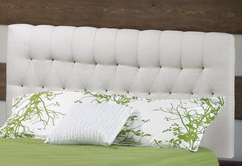 Elegant Headboard with Thick Tufting and silver/Bronze Nailheads - R-147-S