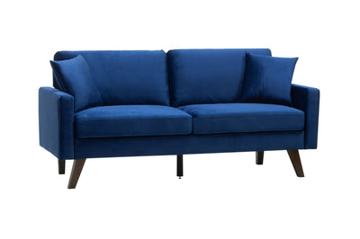 Modern Style Blue Velvet Living Set - MA-9044-VBUSLC