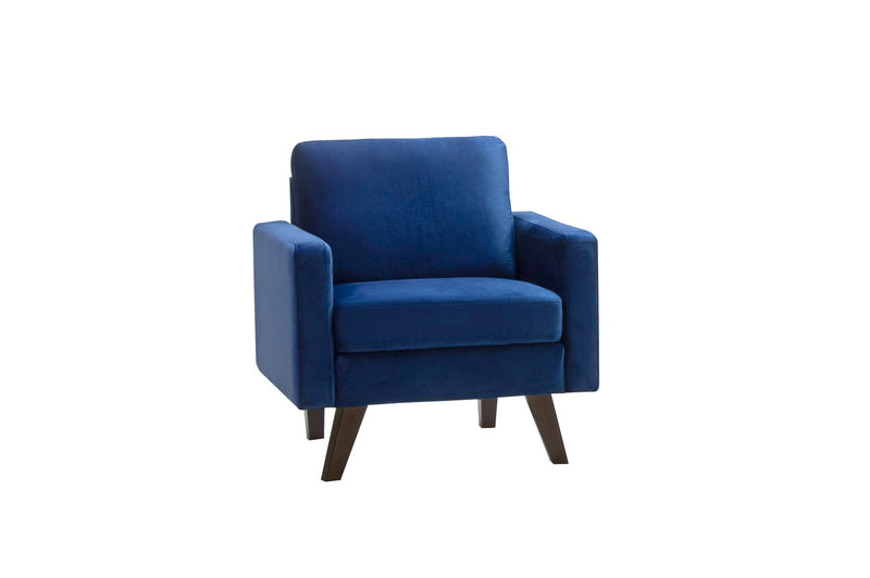 Modern Style Blue Velvet Living Set - MA-9044-VBUSLC