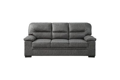 Dark Gray Polished Microfiber Living Set - MA-9407DGSLC