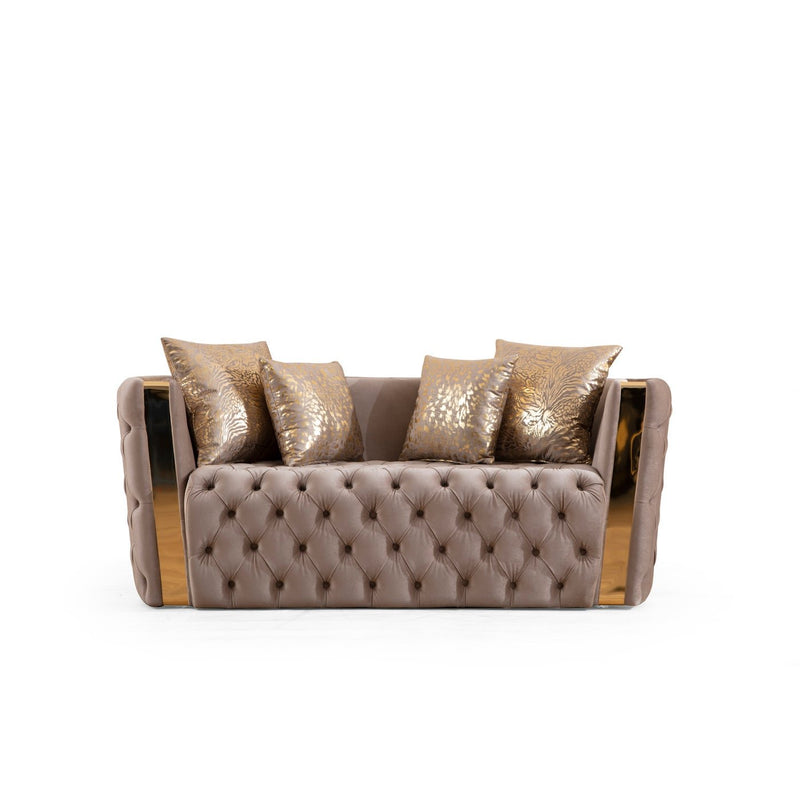 naomi gold love seat