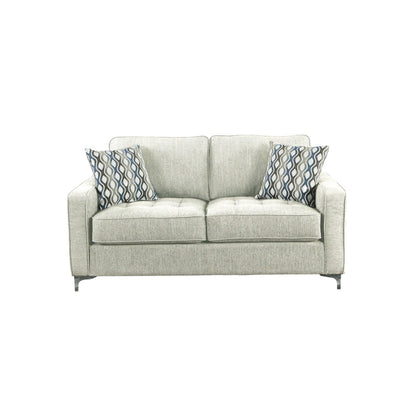 Hudson Platinum Loveseat with 2 Pillows - MA-9049PLT-2