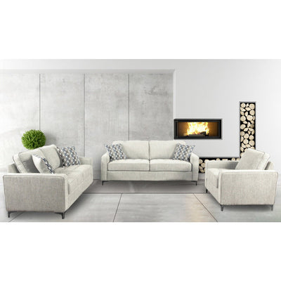 Hudson Platinum Loveseat with 2 Pillows - MA-9049PLT-2