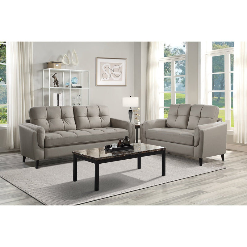 Dorelle Collection Loveseat Taupe Micro-Fiber - MA-9340TP-2