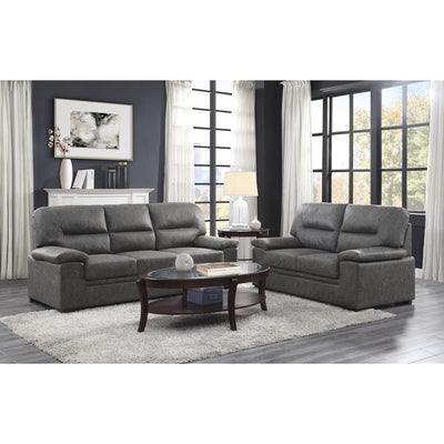 Grey loveseat