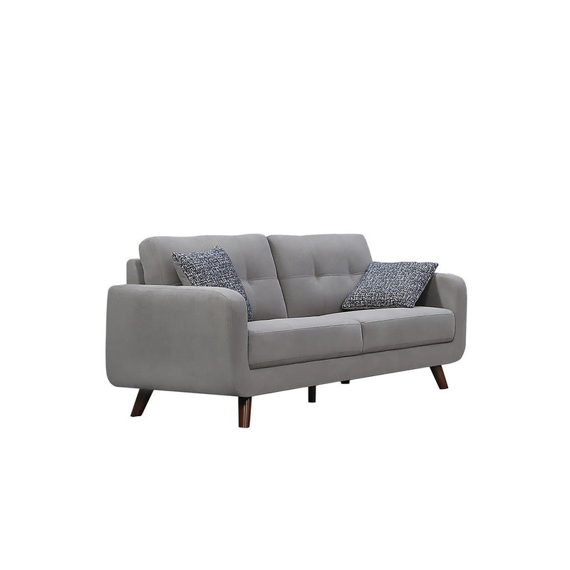 Cement grey loveseat