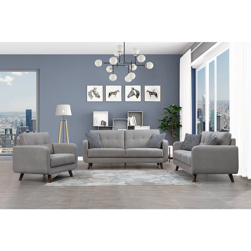 Loveseat and sofa set