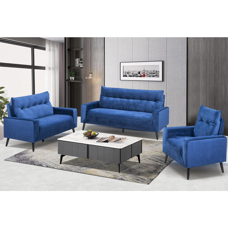 Veronica Blue Collection Loveseat - MA-99913NAV-2