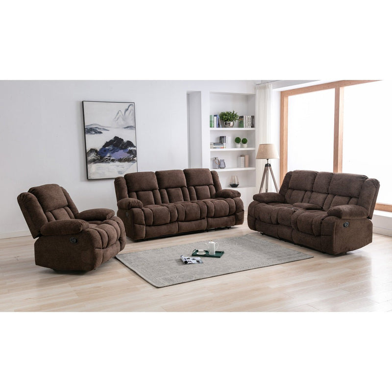 Presley Collection Loveseat with Console - MA-99928BRW-2C