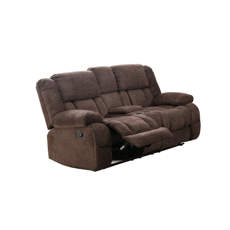 Presley Collection Loveseat with Console - MA-99928BRW-2C