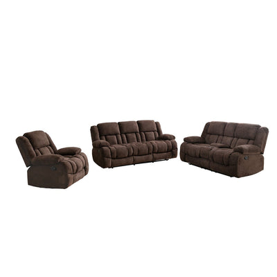 Presley Collection Loveseat with Console - MA-99928BRW-2C