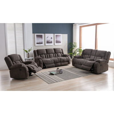 Presley Collection Grey Loveseat with Console - MA-99928GRY-2C