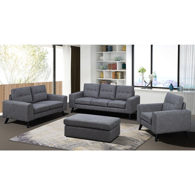 Evelyn Mid-Century Grey Loveseat - MA-99947GRY-2