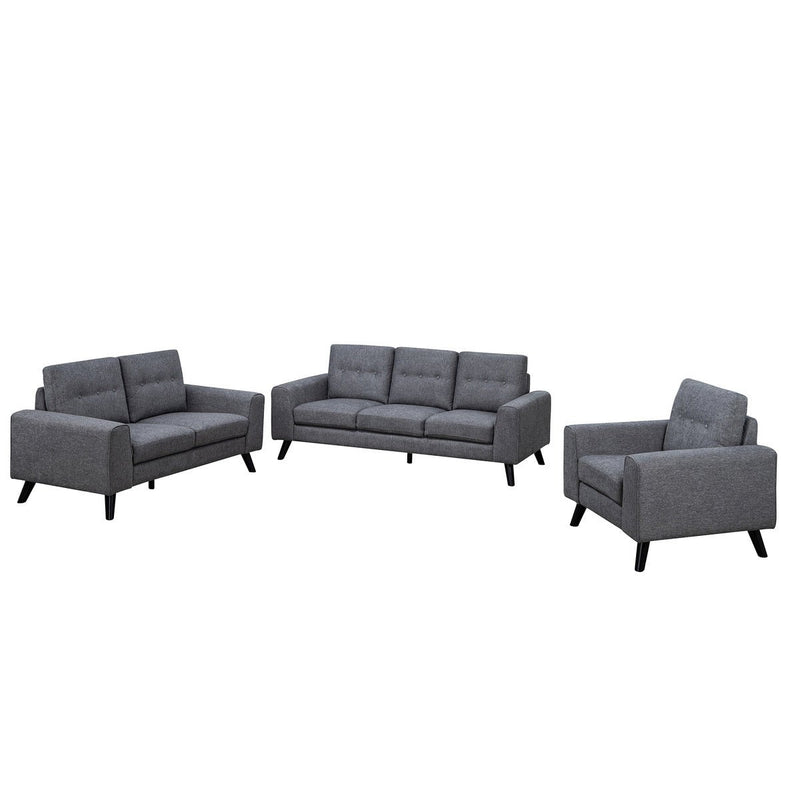 Evelyn Mid-Century Grey Loveseat - MA-99947GRY-2