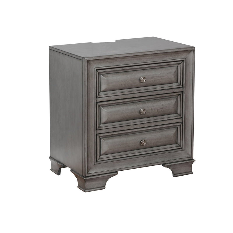 Milton Grey Nightstand - MA-1701GY-4