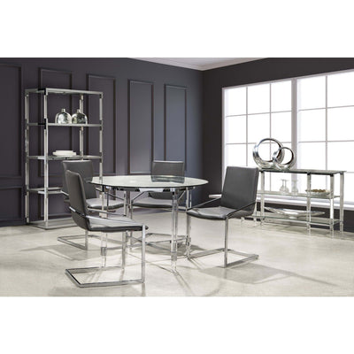 Lyrica Round Dining Table with Acrylic Legs - MA-3656-45