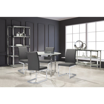 Lyrica Round Dining Table with Acrylic Legs - MA-3656-45