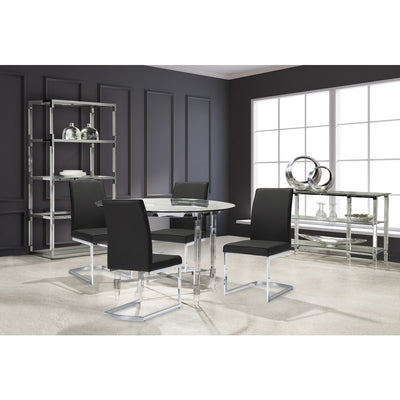 Lyrica Round Dining Table with Acrylic Legs - MA-3656-45