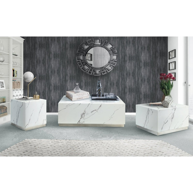 Astraia White Rectangular Coffee Table - MA-6879WT-30