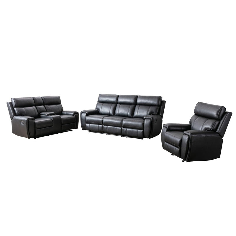 Carnegie Black Reclining Loveseat - MA-99937BLK-2C