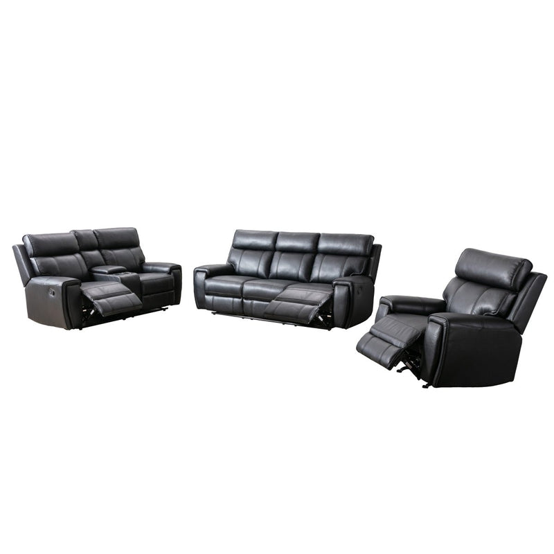 Carnegie Black Reclining Loveseat - MA-99937BLK-2C