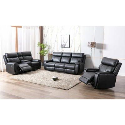 Carnegie Black Reclining Loveseat - MA-99937BLK-2C