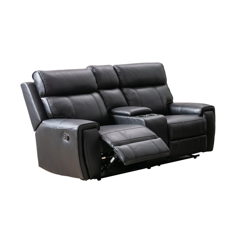 Carnegie Black Reclining Loveseat - MA-99937BLK-2C