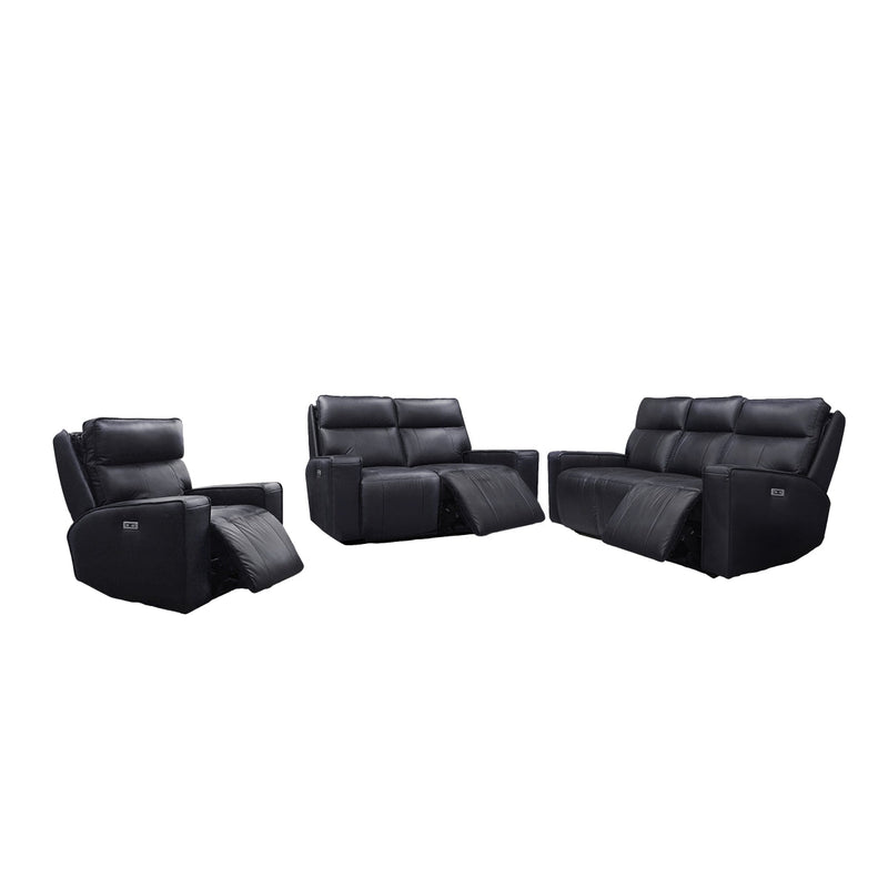 Chadwick Black Power Reclining Sofa - MA-99943P-BLK-3