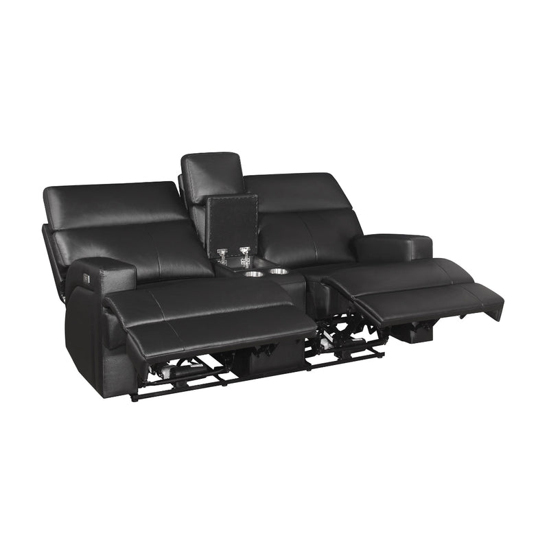 Sethos Power Reclining Loveseat - MA-99945P-BLK-2C