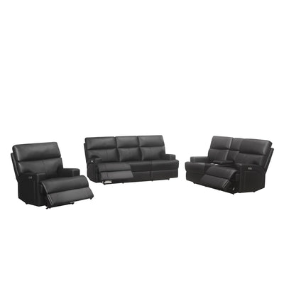 Sethos Power Reclining Loveseat - MA-99945P-BLK-2C