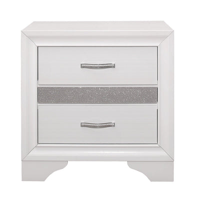 Luster White Night Stand - MA-1505W-4