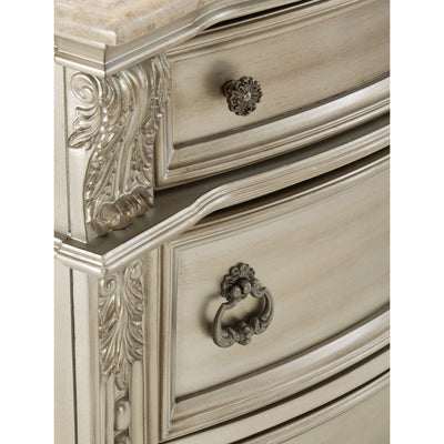 Cavalier Silver Night Stand - MA-1757SV-4