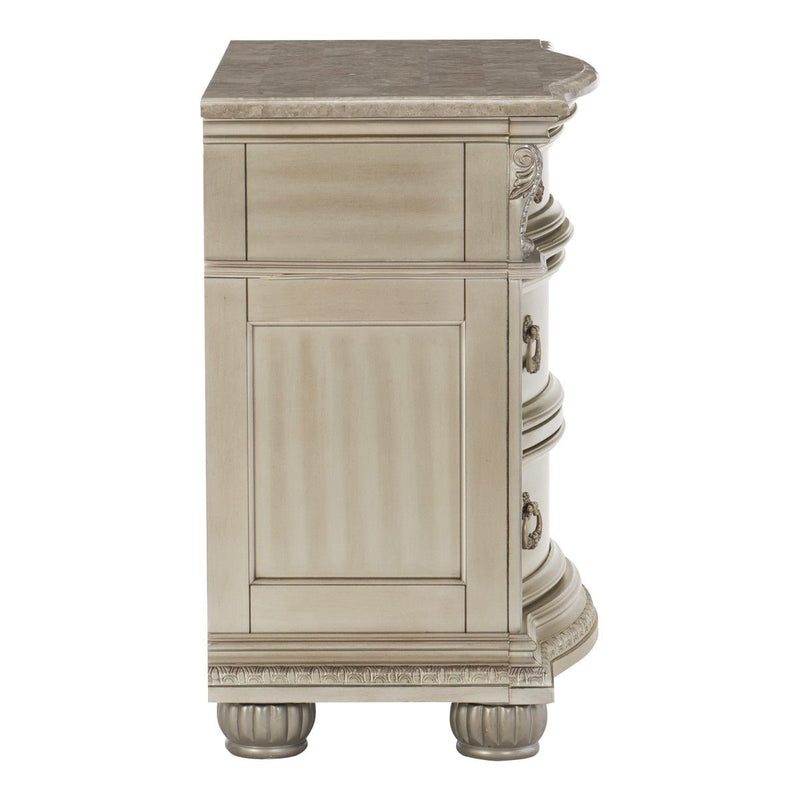 Cavalier Silver Night Stand - MA-1757SV-4