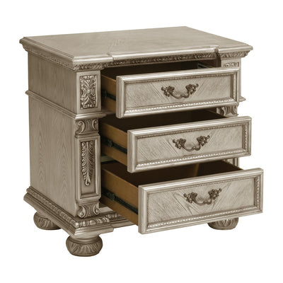 Catalonia Platinum Gold Night Stand - MA-1824PG-4