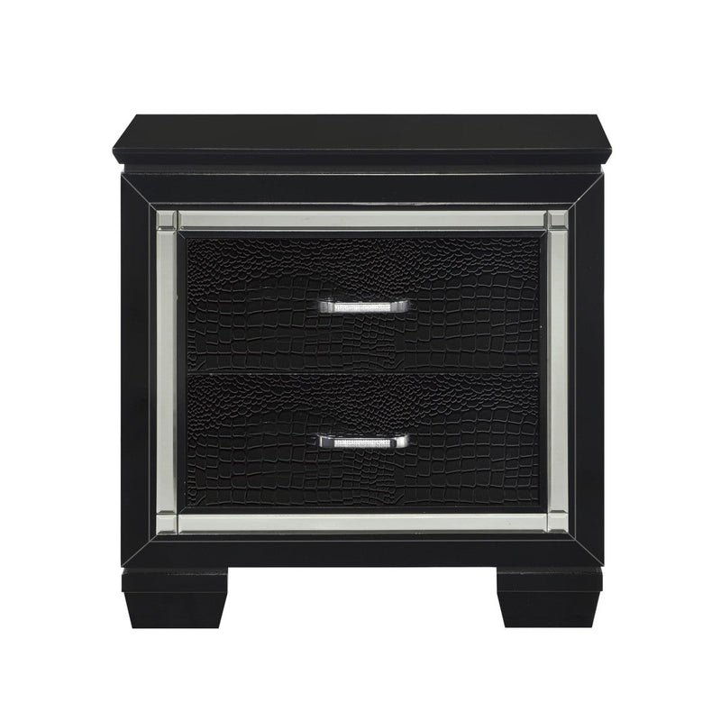 Allura Black Night Stand - MA-1916BK-4