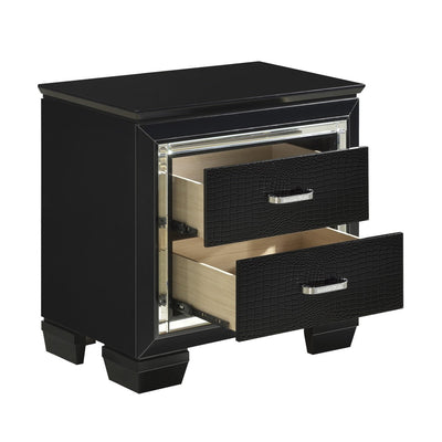 Allura Black Night Stand - MA-1916BK-4