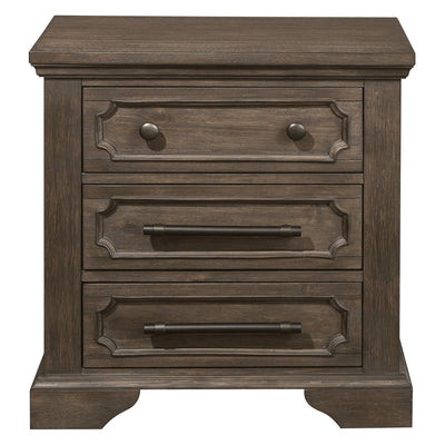 Toulon Night Stand Distressed Dark Oak - MA-5438-4