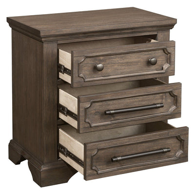 Toulon Night Stand Distressed Dark Oak - MA-5438-4