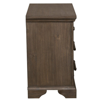 Toulon Night Stand Distressed Dark Oak - MA-5438-4