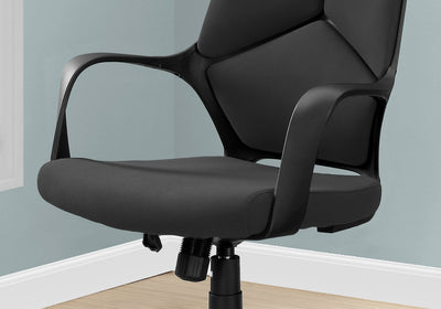 Office Chair - Black / Black Fabric / High Back Executive - I 7272