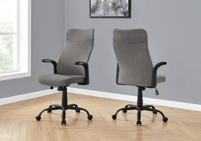 Office Chair - Black / Dark Grey Fabric / Multi Position